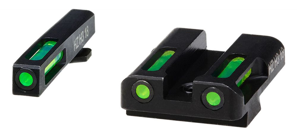 Hi-Viz LiteWave H3 For Glock Gen1-5 Set Green Tritium Handgun Sight