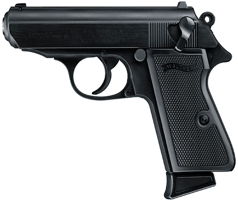 Walther Arms PPK/S 22 Long Rifle Pistol - 10+1 Rounds | Polymer Grips | Blue/Black | 3-Dot Sights