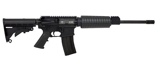 Diamondback Firearms DB15 Black Hard Coat 223 Remington/5.56 NATO AR15 Semi Auto Rifle - 30+1 Rounds | 16" Barrel | 6-Position Black Stock | Synthetic | Blue/Black