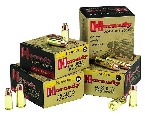 Hornady Custom pistol 38 Spl 158grJacketed Hollow Point XTP25rd box - Brass Casing