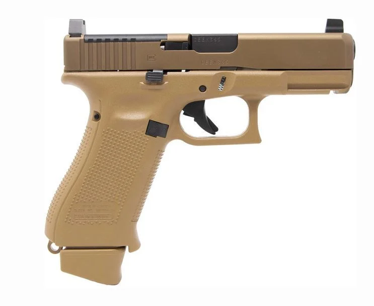 Glock 19x MOS 9mm Semi Auto Pistol - 19+1 Rounds | 4.52" Barrel | Polymer Grips | FDE/Tan