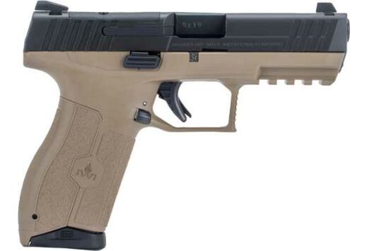 IWI US, Inc. US MASADA 9mm Luger 4.60" TB 10+1 Flat Dark Earth Flat Dark Earth Interchangeable Backstrap Grip - 10+1 Rounds | 4.60" Barrel