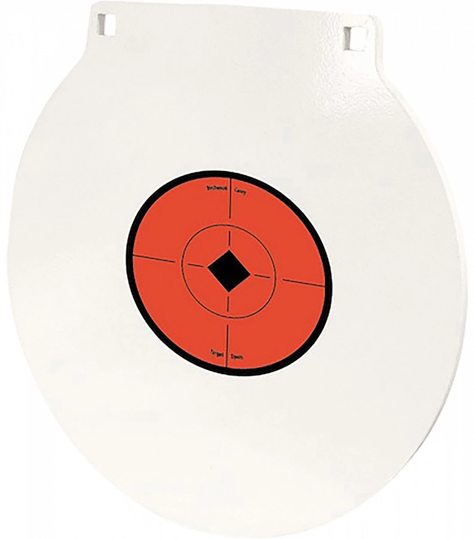Birchwood Casey BC-RND10-38 Round Steel Target Plate 10" Pistol/Rifle Black/Red/White Steel 0.38" Thick Hanging