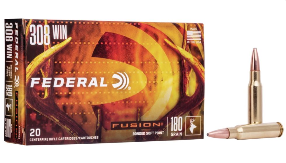 Federal 308 150gr Fusion Ammunition 20rds - Brass Casing