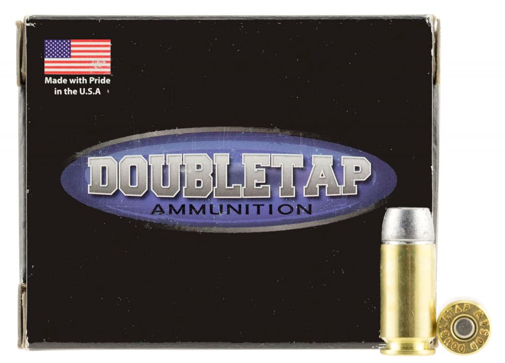 Doubletap Hunter Hard Cast Solid Lead 40 S&W Ammo 20 Round Box - Brass Casing