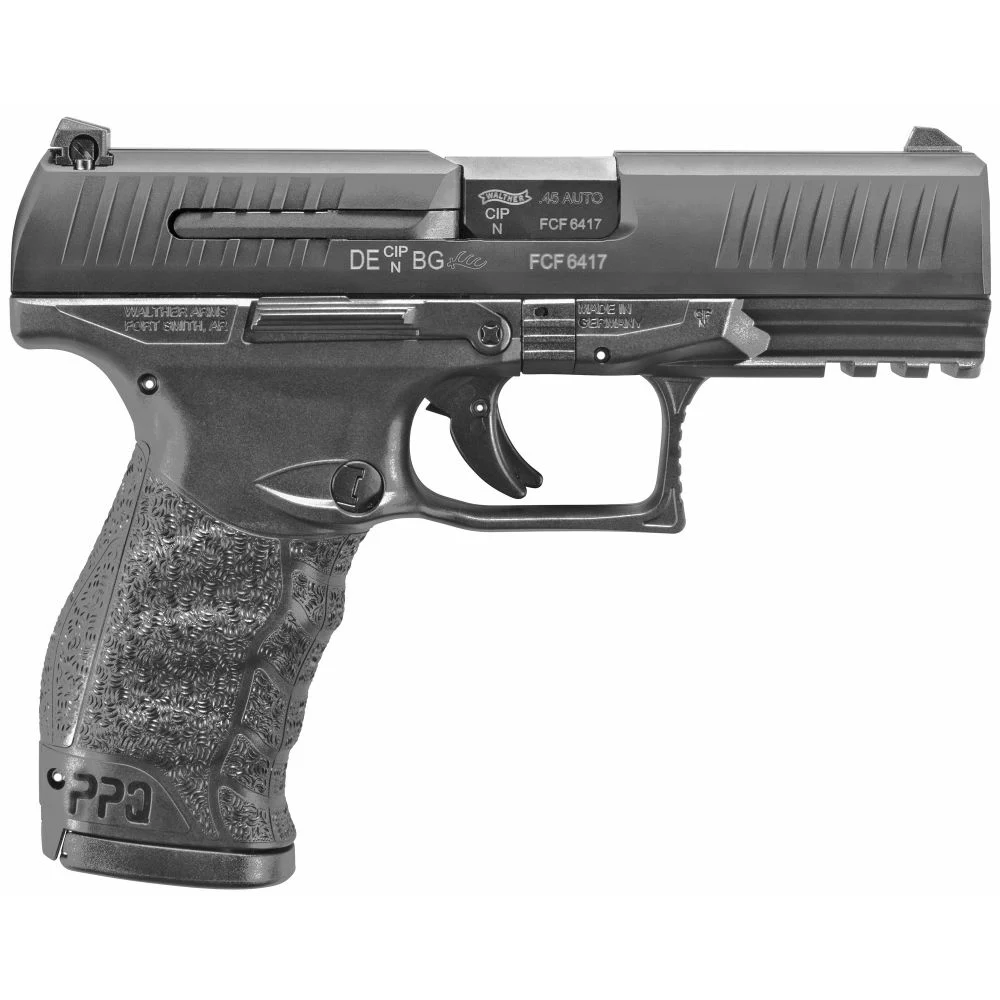 Walther Arms PPQ M2 .45 ACP- 12+1 Rounds | 4.25" Barrel | Blue/Black | 3-Dot Sights