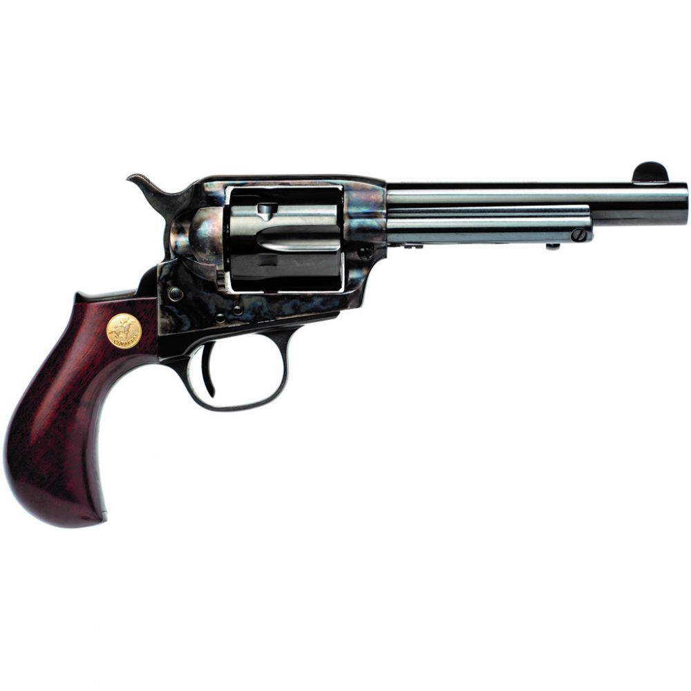 Cimarron Lightning Revolver 38 Spl. 4.75 in. Case Harden - 4.75" Barrel | Wood Grips | Case Hardened