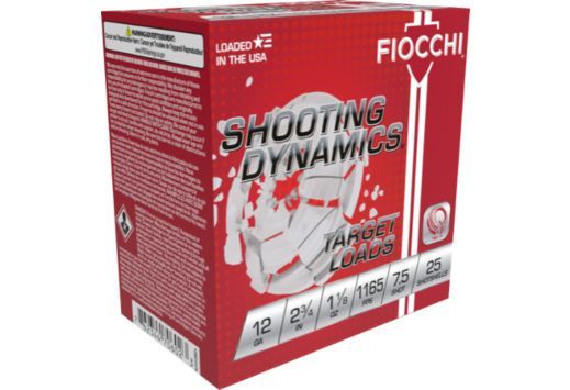 Fiocchi Shooting Dynamics Target Load 12 GA 2.75" 1 1/8 oz#7.525rd box
