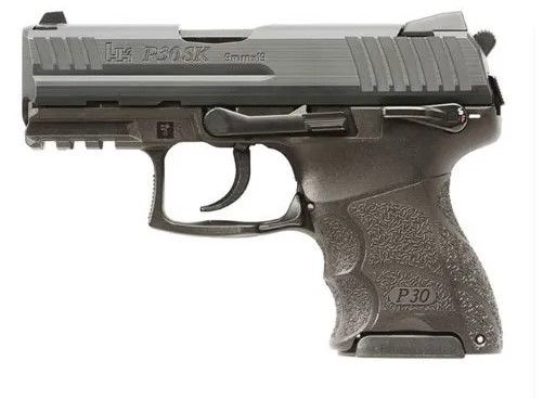 Heckler & Koch H&K P30SK *MA Compliant 9mm Luger 3.27" Black Steel Slide Interchangeable Backstrap Grip Ni - 10+1 Rounds | 3.27" Barrel | Polymer Grips | Blue/Black | Night Sights