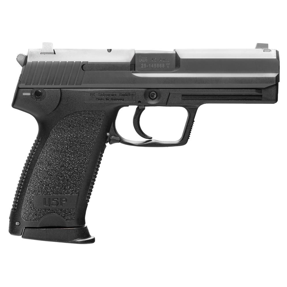 Heckler & Koch H&K USP V1 9mm 4.25" 15+1 (2) Black Blued Steel Slide Black Polymer Grip - 15+1 Rounds | 4.25" Barrel | Polymer Grips | Blue/Black | 3-Dot Sights