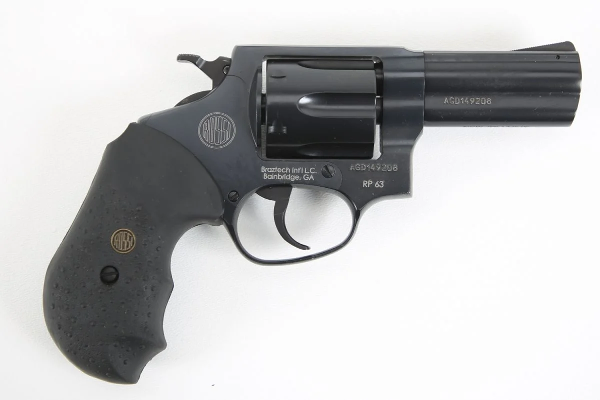 Rossi RP63 .357 Mag 3" Black 6 Shot Revolver - 6 Rounds | 3.06" Barrel | Rubber Grips | Blue/Black