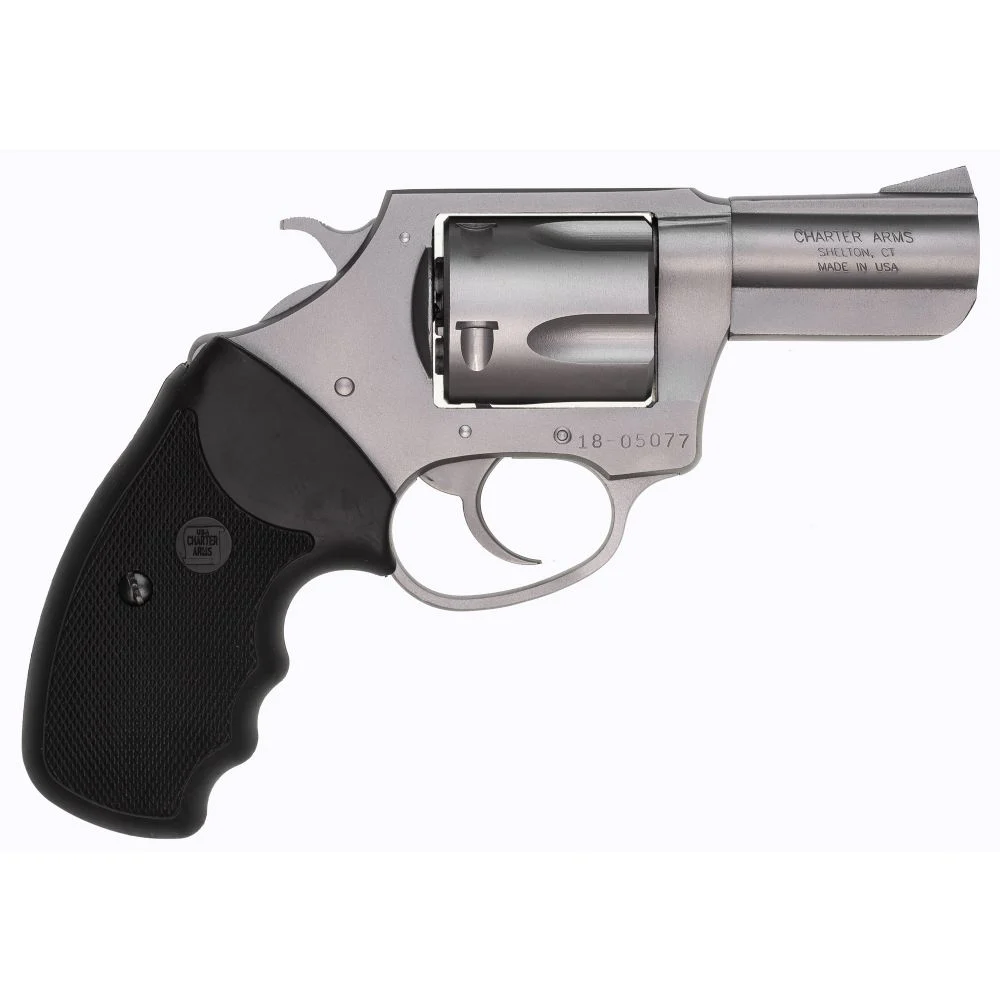 Charter Arms Bulldog 44 Special Revolver - 5 Rounds | 2.5" Barrel | Polymer Grips | Stainless/Silver | 3-Dot Sights