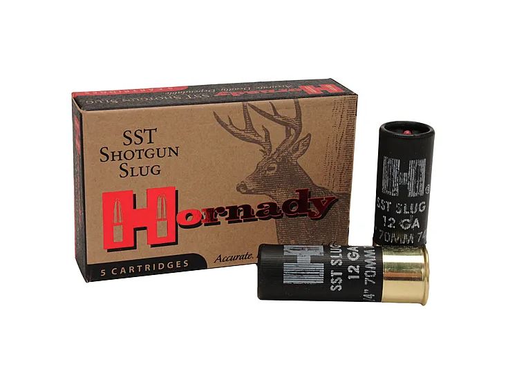 Hornady SST Sabot Slug 12 Gauge Ammo 2-3/4"5 Round Box