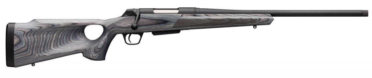 Winchester XPR Thumbhole Varmint SR .223 Remington - 5+1 Rounds | 24" Barrel | Laminate Gray Stock | Blue/Black