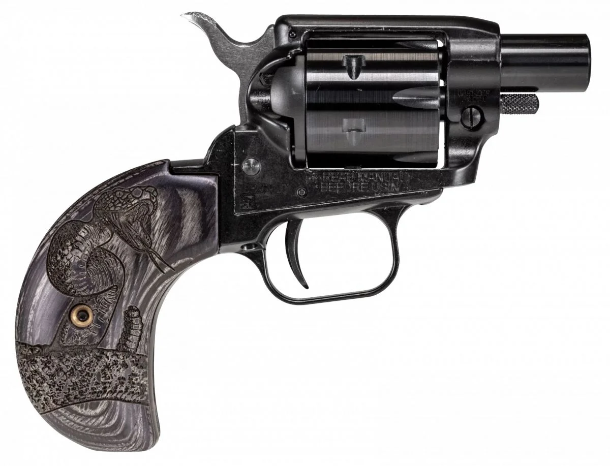 Heritage Manufacturing Barkeep Boot 22 Long Rifle Revolver - 6 Rounds | Wood Grips | Blue/Black