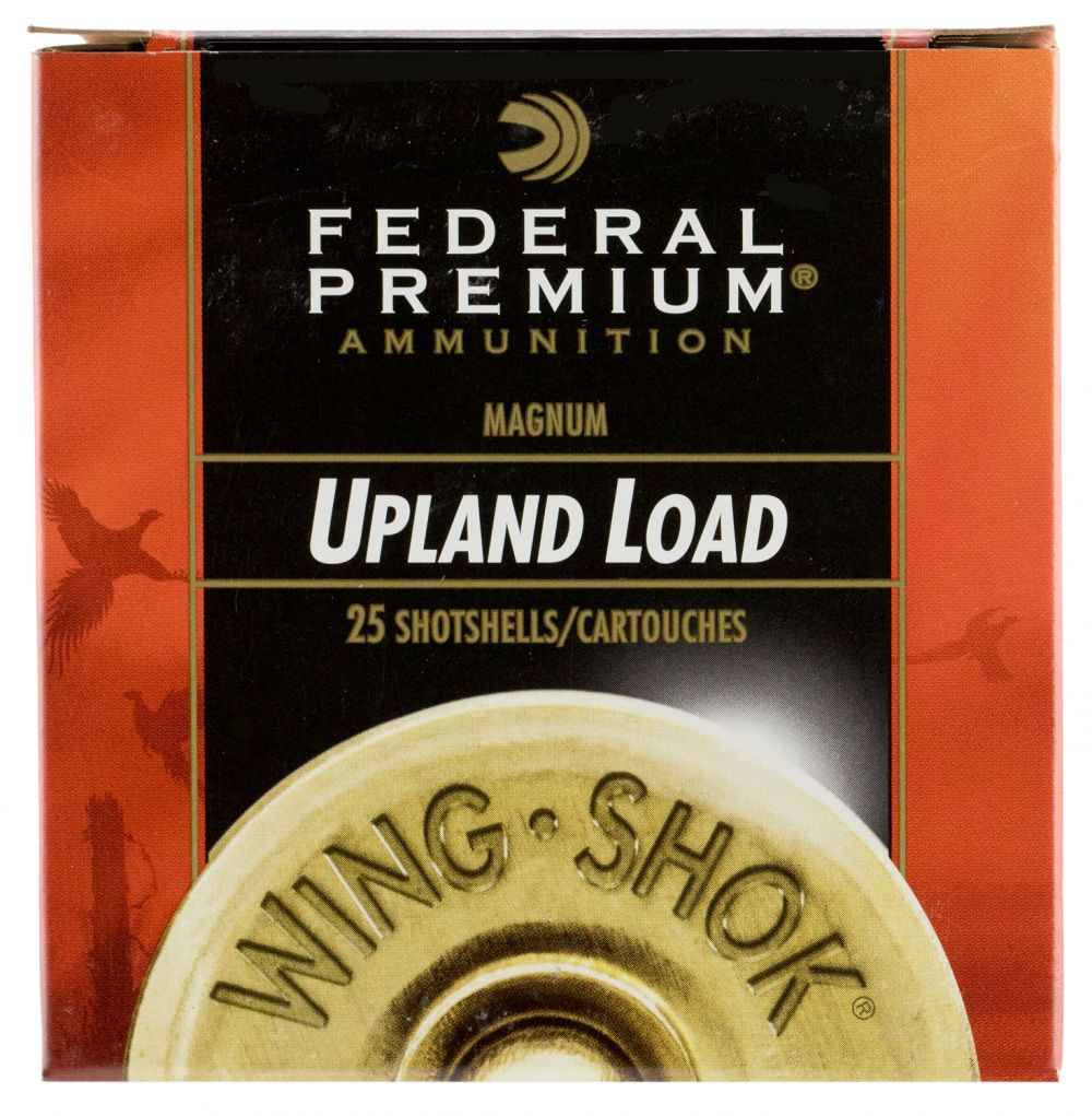 Federal Premium Upland Wing-Shok 12 Gauge 3" 1 5/8 oz 5 Shot 25 Bx/ 10 Cs
