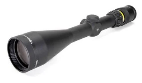 Trijicon AccuPoint 2.5-10x 56mm Duplex Crosshair w/Amber DotReticle Rifle Scope - 2.80"-4.10" Eye Relief | 37.60-10.10 ft @ 100 yds Field of View | 2.5-10x Adjustable Magnification | 13.80" Length