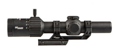 Sig Sauer Tango-MSR LPVO 1-8x 24mm Red MSR BDC8 Reticle Rifle Scope - 95 - 100mm Eye Relief | 123.70 - 13.60 ft @ 100 yds Field of View | 1-8x Adjustable Magnification | 10.40" Length