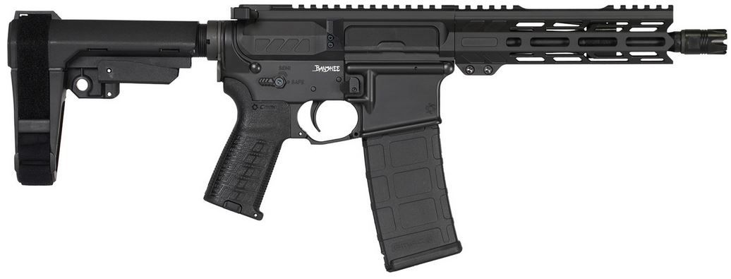 CMMG Inc. Banshee MK4, .300 Blackout, Armor Black, 8" barrel, 30 rounds - 30+1 Rounds | 8" Barrel
