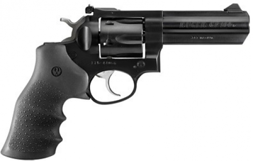 Ruger GP100 Blued 4" 357 Magnum Revolver - 6 Rounds | 4" Barrel | Rubber Grips | Blue/Black | 3-Dot Sights