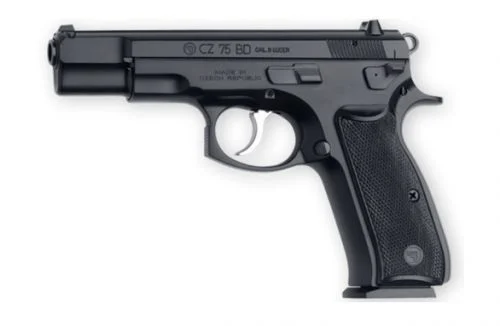 CZ 75 BD Blue/Black 9mm Pistol - 16+1 Rounds | 4.60" Barrel | Polymer Grips | Blue/Black | 3-Dot Sights