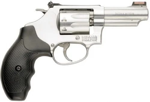 Smith & Wesson Model 63 3" 22 Long Rifle Revolver - 8 Rounds | 3" Barrel | Polymer Grips | Stainless/Silver | Adjustable Sights