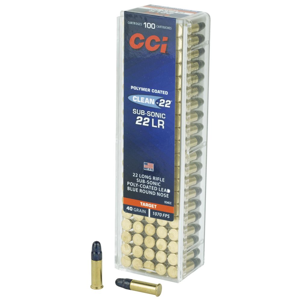 CCI Target & Plinking .22 LR 40grLead Round Nose 100rd box - Brass Casing