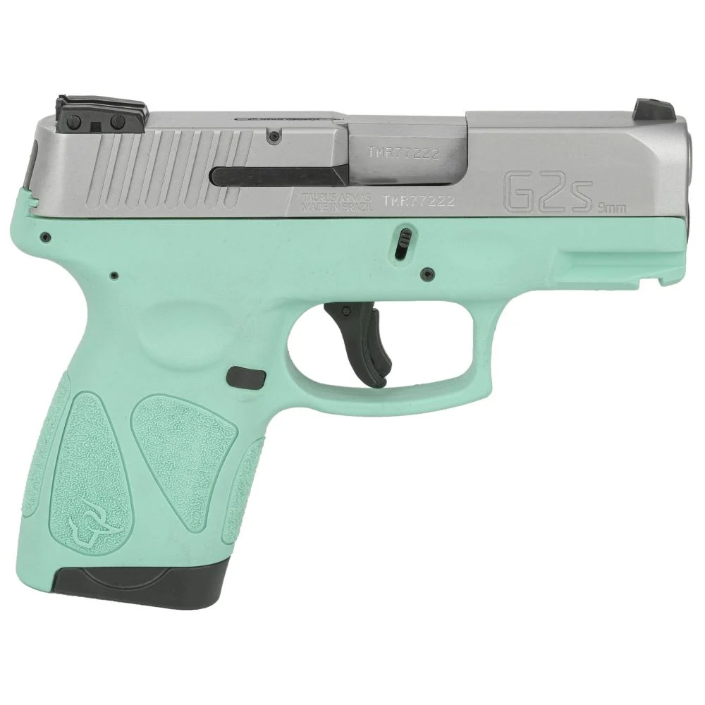 Taurus G2S 9mm Semi Auto Pistol - 7 Rounds | 3.25" Barrel | Polymer Grips | Stainless/Silver