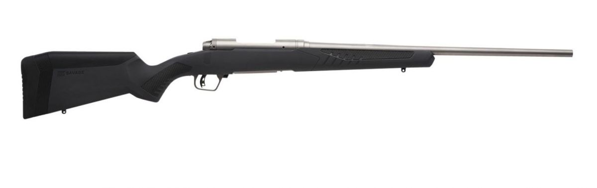 Savage STORM Lefthand 300WIN 24 - 3 Rounds | 24" Barrel | Synthetic Stock | Stainless/Silver