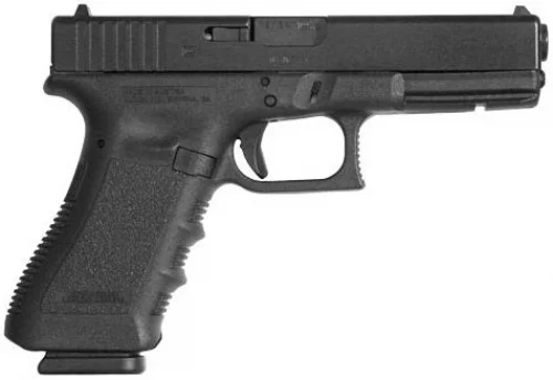 Glock G17 Gen3 CA Compliant 9mm Pistol - 10+1 Rounds | 4.48" Barrel | Polymer Grips | Blue/Black | Glock Fixed Rear Sights