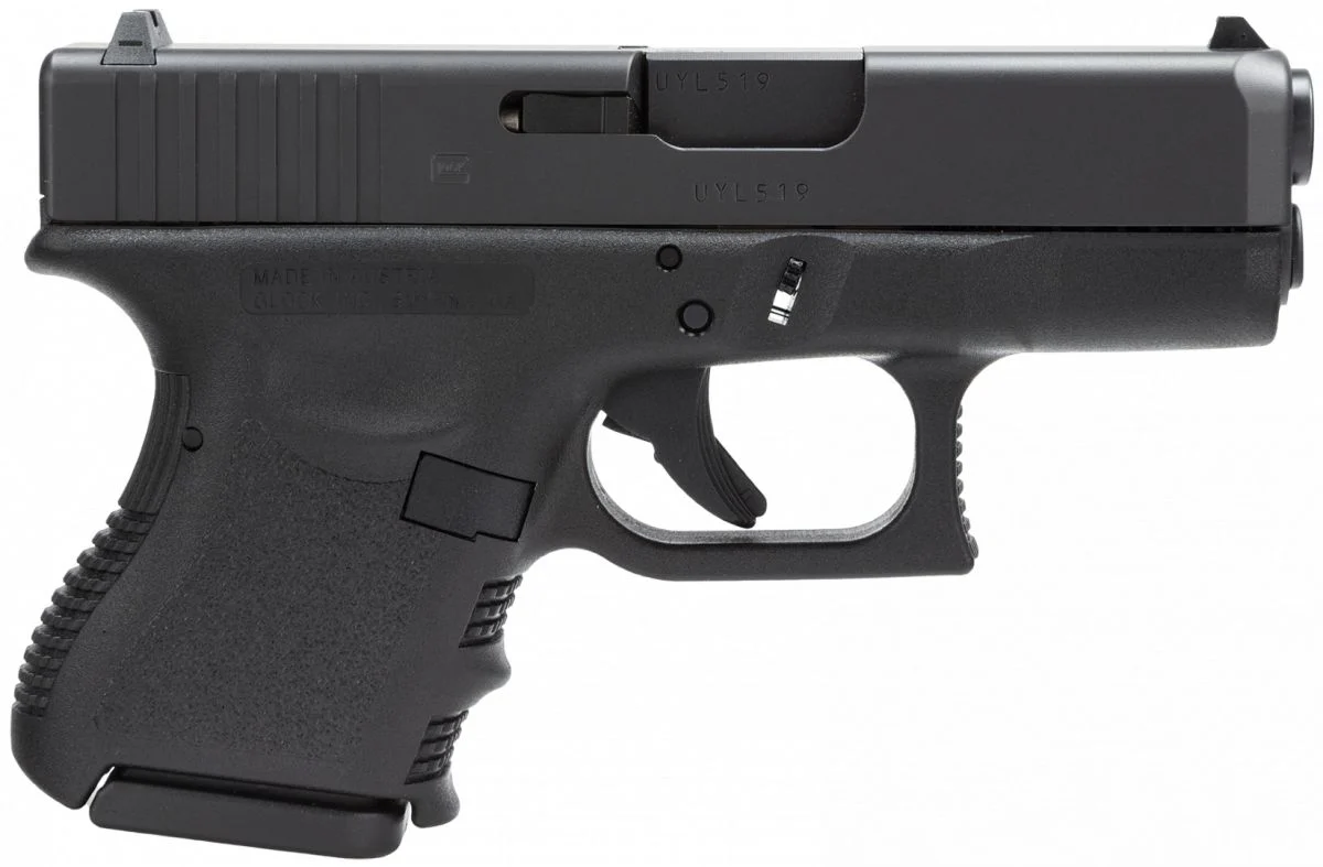 Glock G27 Gen3 .40 S&W Semi Auto Pistol - 9 Rounds | 3.42" Barrel | Polymer Grips | Blue/Black | Glock Fixed Rear Sights