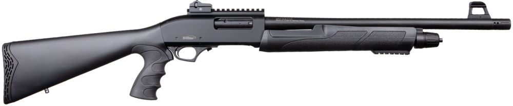 Tristar Arms Cobra SP Force Black 12 Gauge Shotgun - 5+1 Rounds | 18.5" Barrel | 3" Chamber | Pistol Grip Stock | Synthetic | Blue/Black