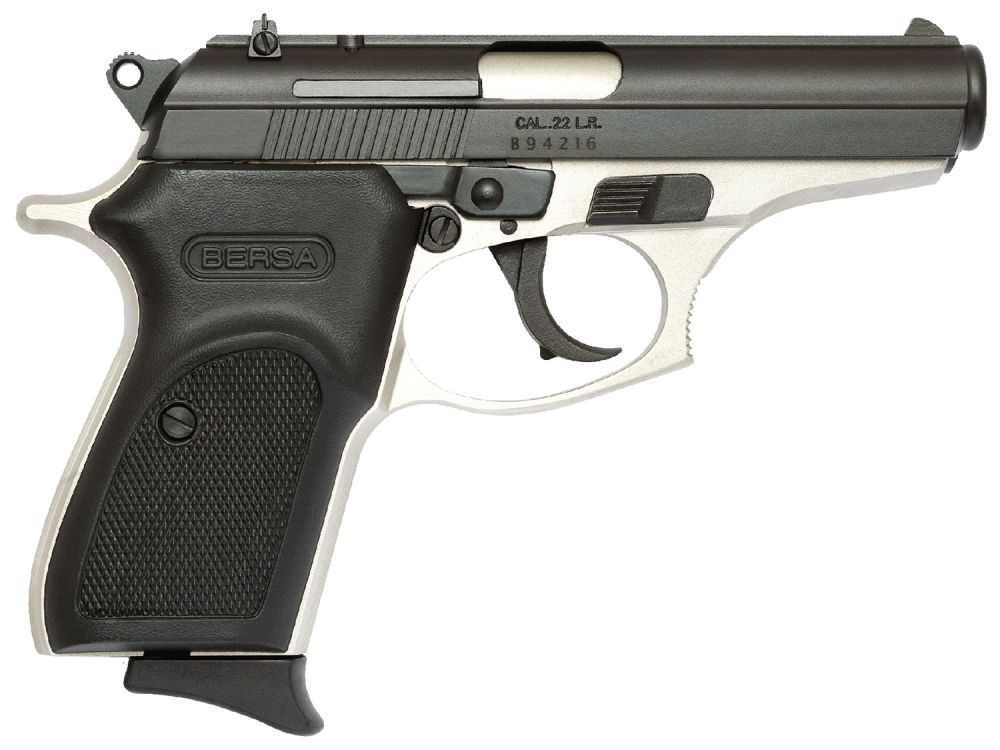 BERSA/TALON ARMAMENT LLC T22DT Thunder 22 LR 3.50" 10+1 Satin Nickel Finish Frame with Matte Black Steel Slide - 10+1 Rounds