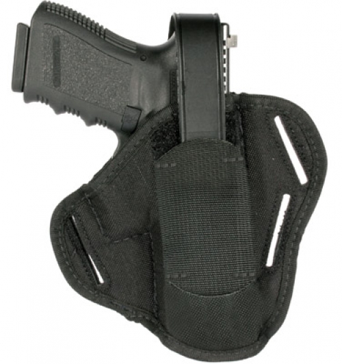 Blackhawk Sz 1 Black Nylon - Black Color | 3-4" Barrel Medium Auto Gun Mod | Nylon Material | 1 Size | Pancake Holster Type