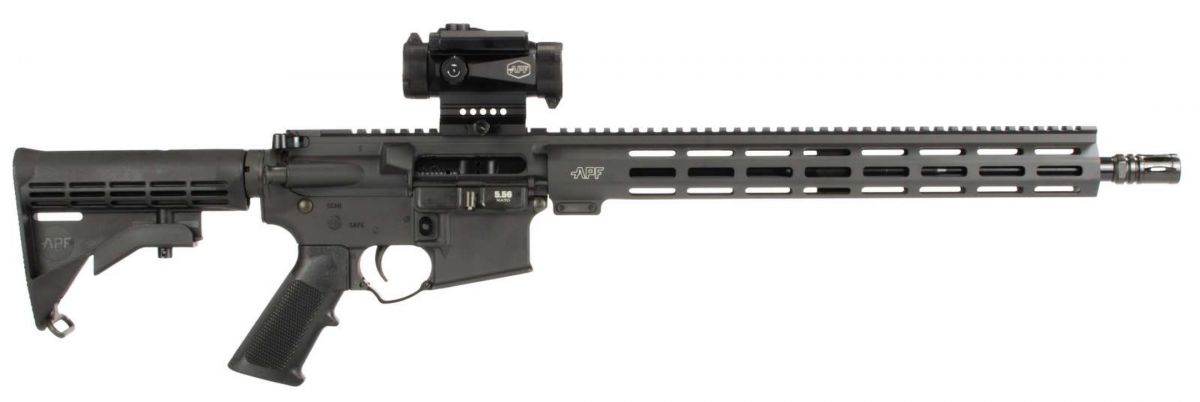 APF GUARDIAN 5.56 Black 16 MLOK M4 30RD OPTICS - 30+1 Rounds | 16" Barrel | Black Stock