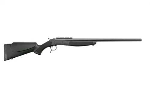 CVA Scout Rifle, 35 Whelen, 25" Barrel, Black, Single Shot - 1 Round | 25" Barrel | Black Synthetic Stock | Synthetic | Blue/Black