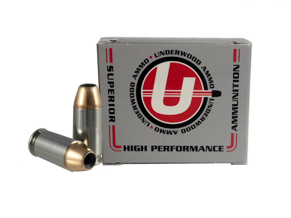 Underwood 45 ACP 230gr. Sporting Jacketed Hollow Point, 20/bo - Brass Casing