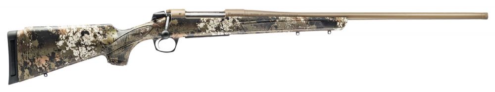 CVA Cascade 300 Winchester Magnum Bolt Action Rifle - 3+1 Rounds | 24" Barrel | Camo Stock | Synthetic | FDE/Tan