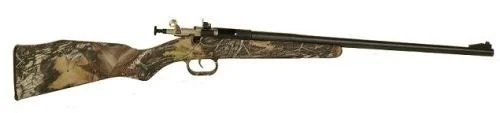 Crickett Mossy Oak Break-Up/Blued Youth 22 Long Rifle Bolt Action Rifle - 1 Round | 16.12" Barrel | Mossy Oak Break-Up Infinity Synthetic Stock | Synthetic | Blue/Black