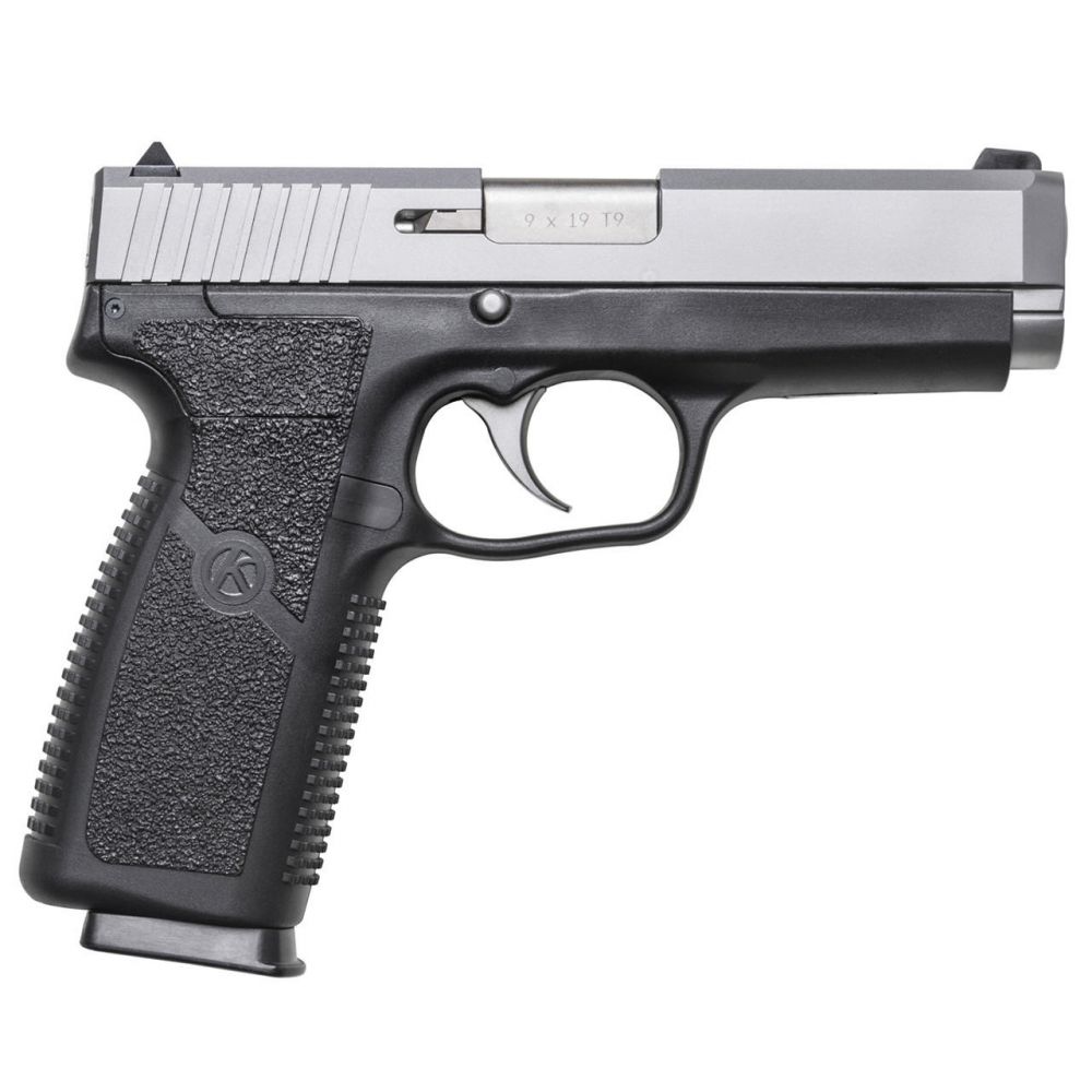 Kahr MK9 .9mm Semi Auto Pistol - 7+1 Rounds | 3" Barrel | Polymer Grips | Stainless/Silver | Night Sights