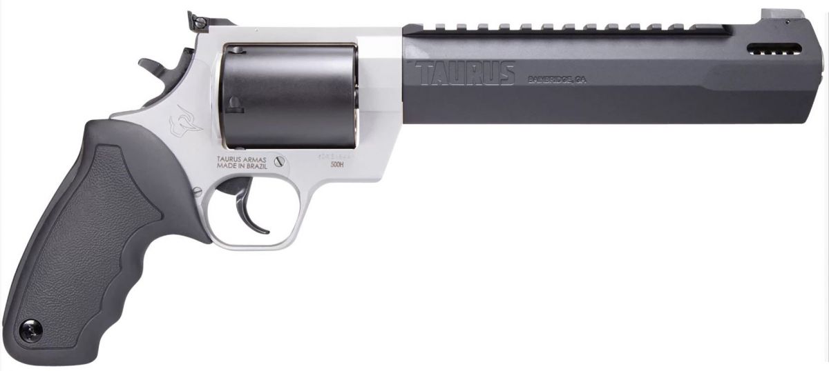 Taurus Raging Hunter 500 S&W Mag 8 3/8" Two-Tone 5 Shot - 5 Rounds | 8.37" Barrel | Adjustable Sights