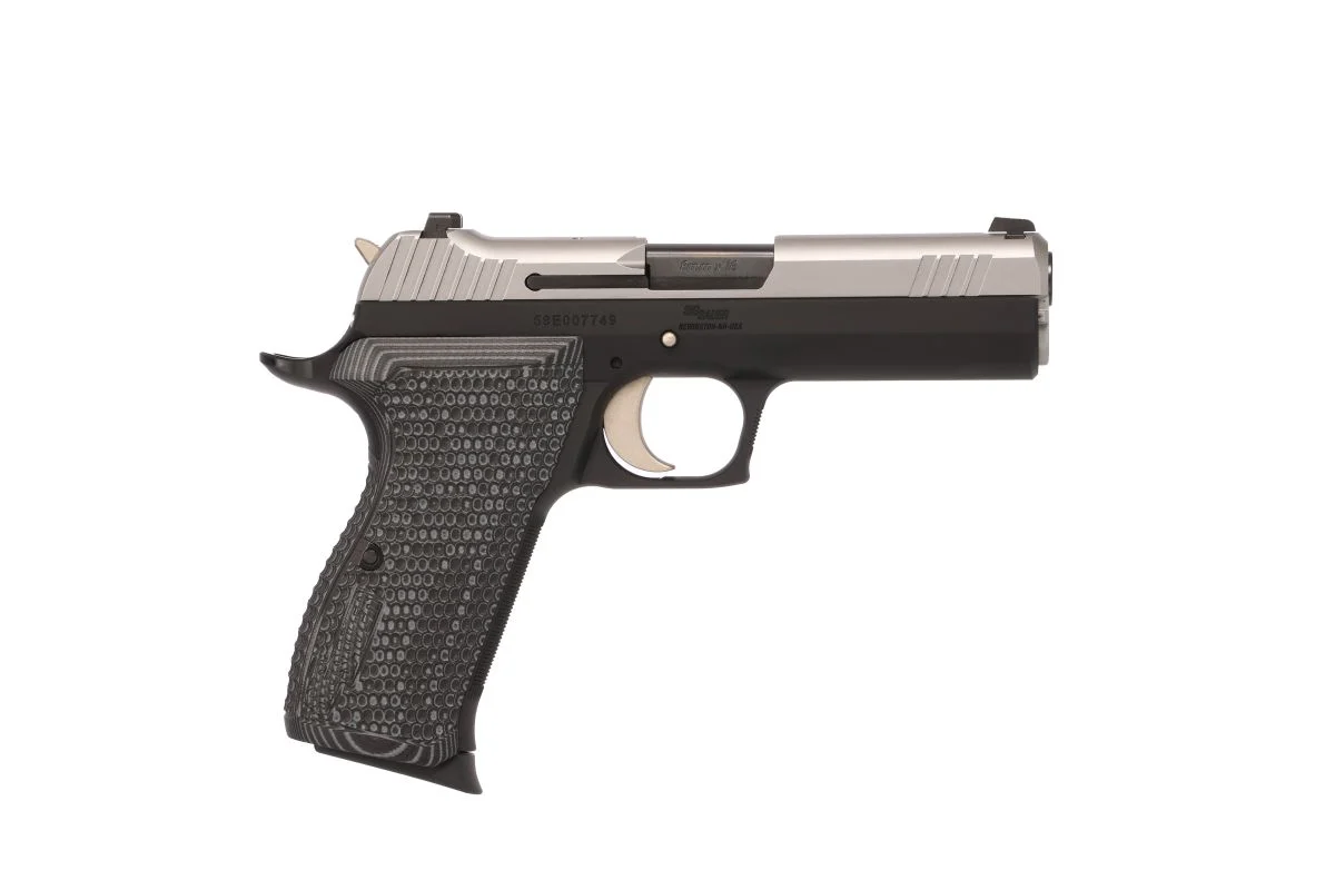 Sig Sauer P210 Carry 9mm Semi Auto Pistol - 8+1 Rounds | 4.1" Barrel | Two-Tone | Night Sights