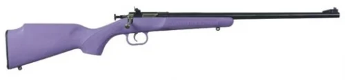 Crickett Youth 22 Long Rifle Bolt Action Rifle - 1 Round | 16.125" Barrel | Purple Stock | Synthetic | Blue/Black