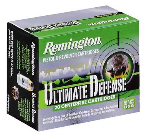 Remington Ammunition Ultimate Defense Full-Sized Handgun 40 Smith & Wes - Brass Casing