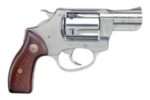 Charter Arms Undercover Polished Stainless/Wood 38 Special Revolver - 5 Rounds | 2" Barrel | Wood Grips | Stainless/Silver | 3-Dot Sights