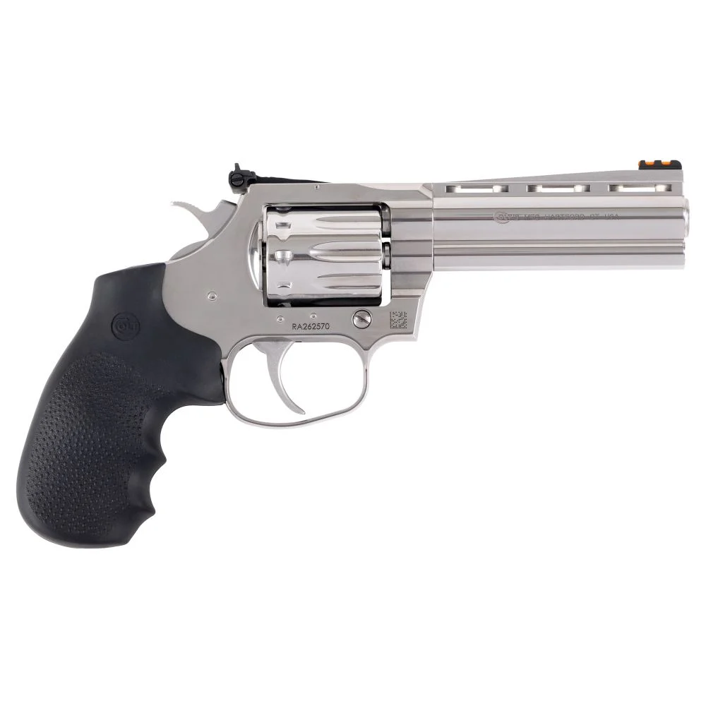 Colt King Cobra Target 22 Long Rifle Revolver - 10 Rounds | 6" Barrel | Rubber Grips | Stainless/Silver