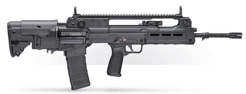 Springfield Armory Hellion 5.56 Nato 20" Bullpup Rifle w/Bayonet Lug 30+1 - 30+1 Rounds | 20" Barrel | Black Stock | Blue/Black