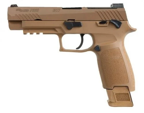 Sig Sauer P320 M17 Coyote 9mm Pistol LE/MIL/IOP - 17 Rounds | 4.7" Barrel | Night Sights