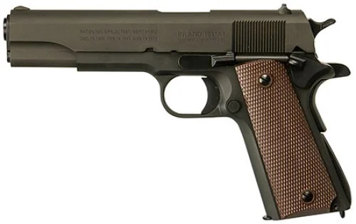 Inland 1911 A1 Government 45 ACP Pistol - 7+1 Rounds | 5" Barrel | Polymer Grips | Blue/Black | 3-Dot Sights