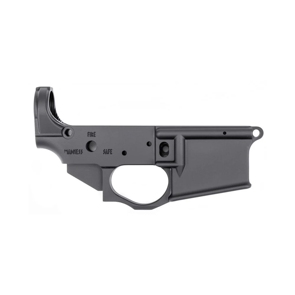 Spike's Tactical Viking Stripped Lower Receiver Multi-Caliber 7075-T6 Aluminum Black Anodized for AR-15 - Blue/Black